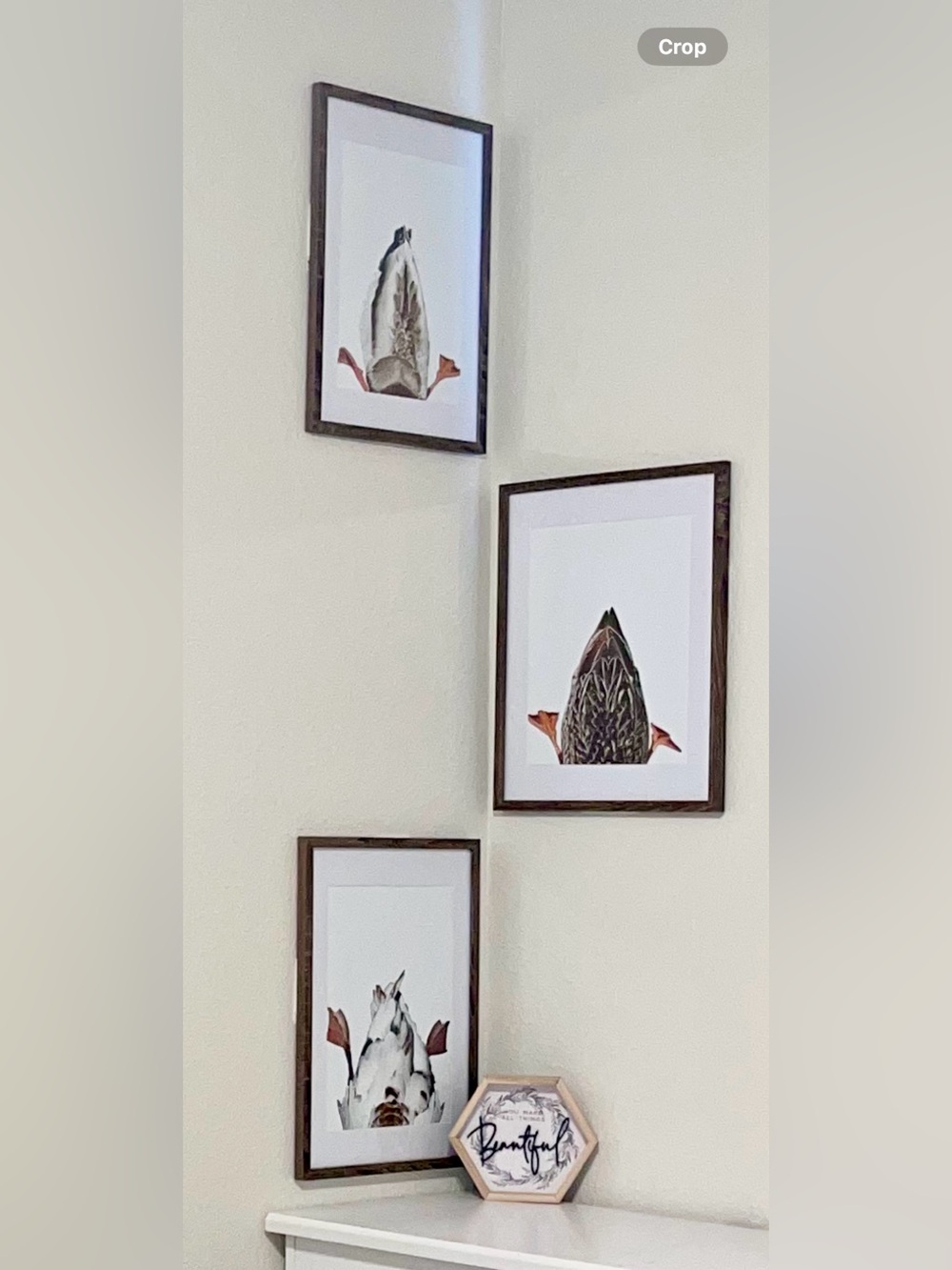 Mallard Duck Butt Hunting Prints Set, Humorous Nursery Wall Art 11x14